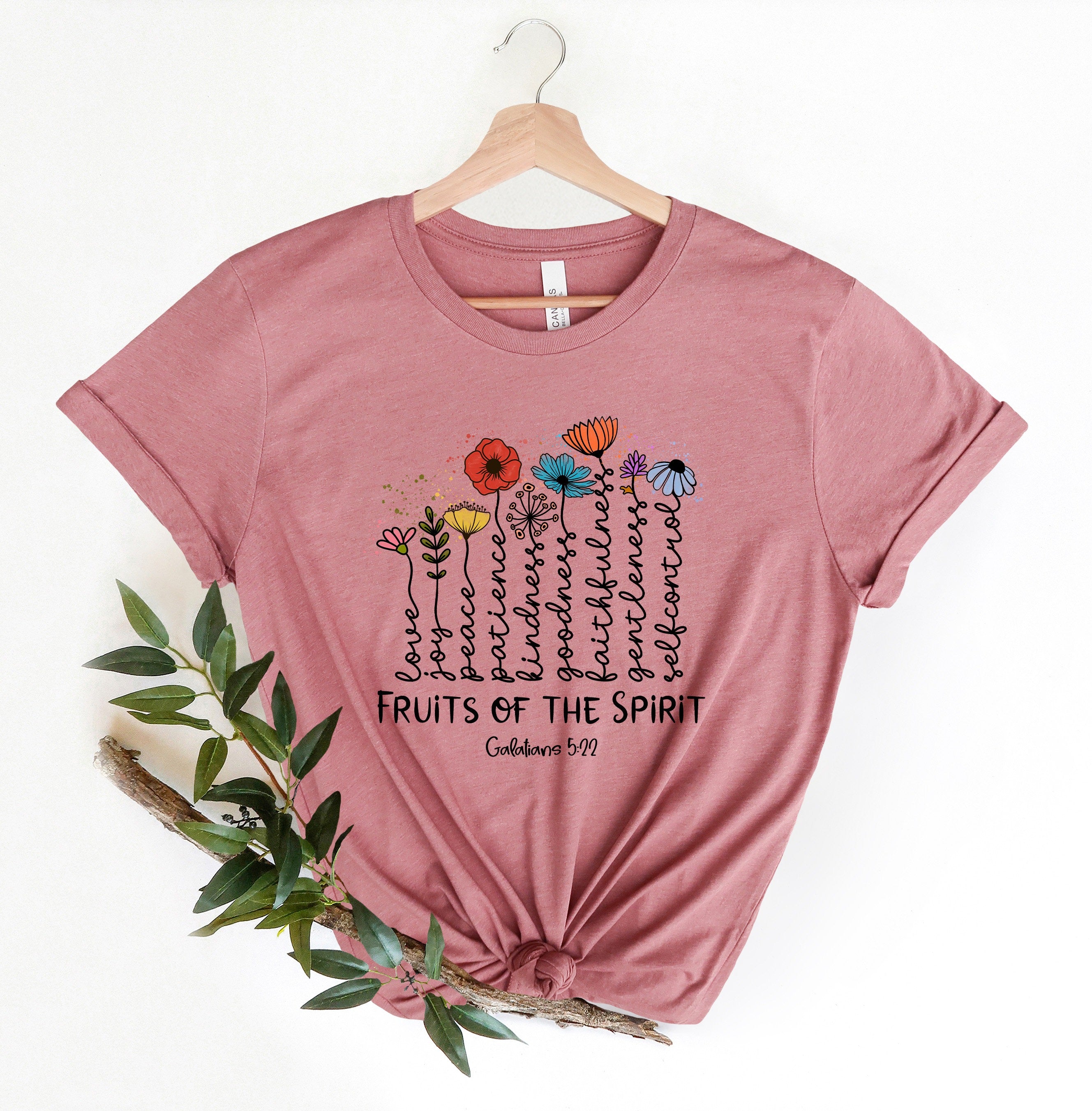 The Fruits of the Spirit Galatians Shirt, Christian Unisex Tee, Bible Verse Apparel, Jesus Lover Gift, Faith-Based Clothing